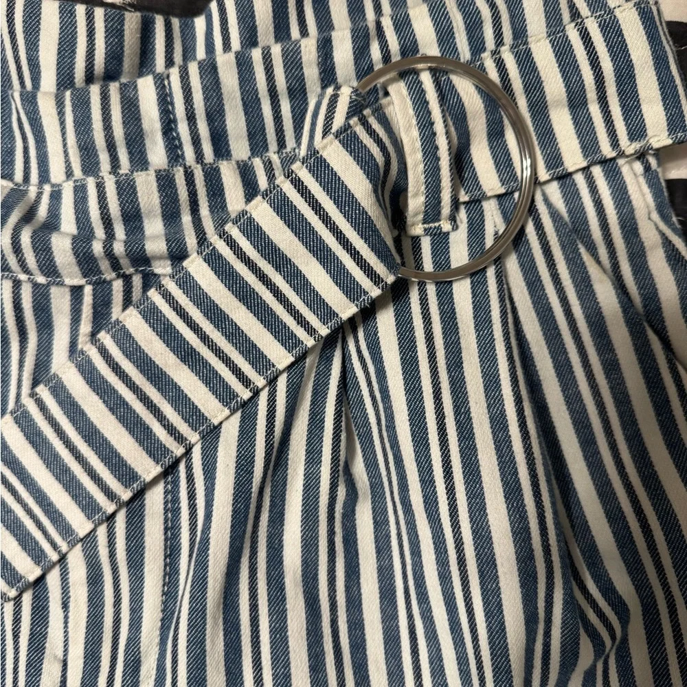 Free People Paperbag Waist Striped Shorts - Picture 5 of 7